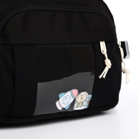 Сумка молодёжная на молнии, цвет чёрный Сумка молодёжная на молнии, цвет чёрный