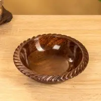 Чаша "Тарталетка" 18х18х5 см, дерево шишам