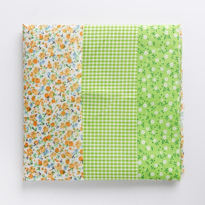 Ткань для пэчворка 3 лоскута &laquo;Весенний лужок&raquo;, 50 &times; 50 см