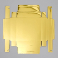 Коробка для конфет, кондитерская упаковка, 16 ячеек &laquo;Золотистая&raquo;, 18.9 х 18.9 х 3.8 см