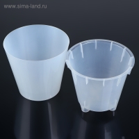 Кашпо для цветов &laquo;Фиджи&raquo;, 5 л, d=23 см, прозрачное