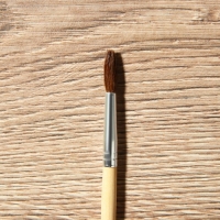 Кисть для рисования набор 12 шт. белка &laquo;Живу ради искусства&raquo; № 1, 2, 3, 4, 5, 6, 7, 8, 9, 10, 11, 12