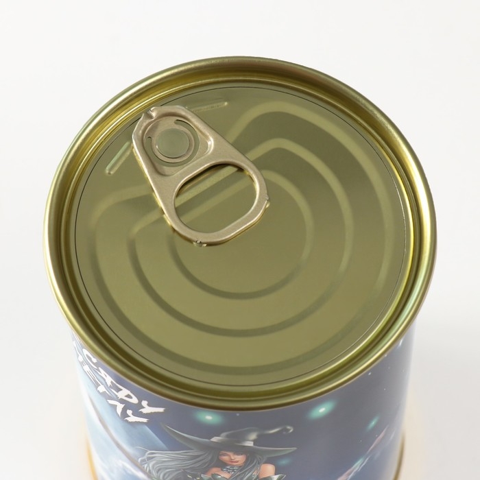 Подарочные носки в банке &laquo;Пересяду на метлу&raquo;, (внутри носки женские, цвет белый)