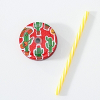 Банка стеклянная с крышкой и трубочкой Доляна «Лама», 450 мл, 10×7,5×13 см Банка стеклянная с крышкой и трубочкой Доляна «Лама», 450 мл, 10×7,5×13 см