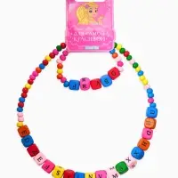 Набор детский &laquo;Выбражулька&raquo; 2 предмета: бусы, браслет d=6 см. алфавит, дерево, разноцветный
