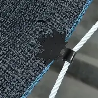 Клипса садовая &laquo;Кленовый лист&raquo;, для крепления теневой сетки, пластиковая, чёрная