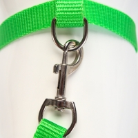 Комплект для кошек, ширина 1,5 см, ОШ 16,5-27 см, ОГ 21-35 см, поводок 120 см, зелёный