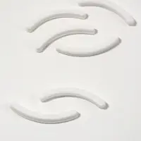 Сменные резинки к щипцам для ресниц, набор - 6 шт., белые