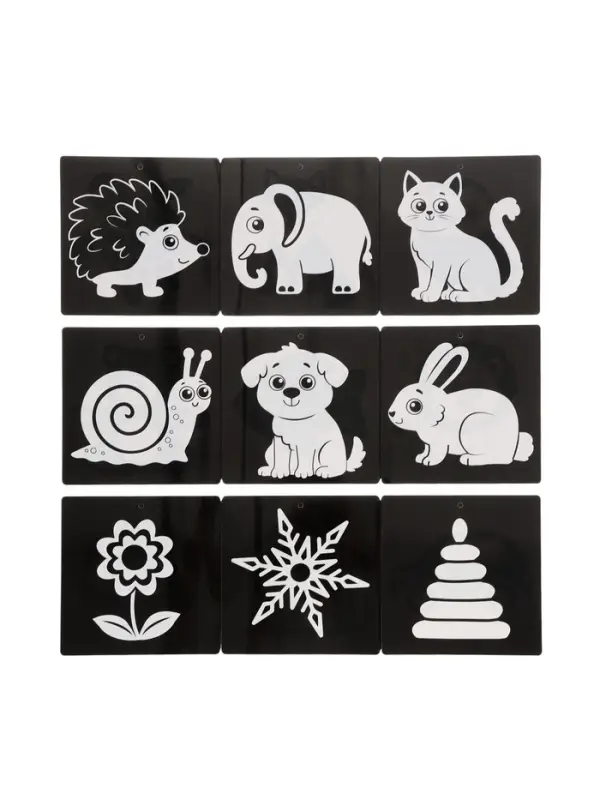 Набор картонных книжек-гармошек "Смотри, малыш!", 6 шт.