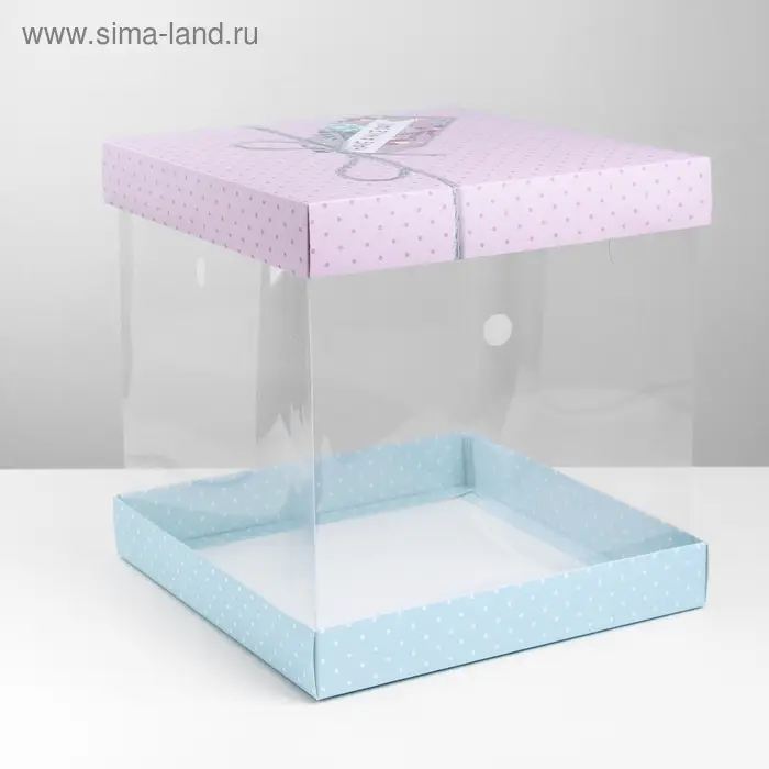 Коробка для торта, кондитерская упаковка, Have a nice day, 30 х 30 см