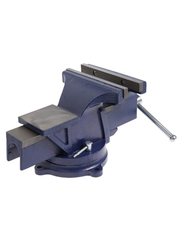 Тиски слесарные поворотные ТУНДРА, с наковальней, высокопрочный чугун ВЧ-40, 200 мм