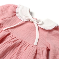 Платье с воротничком Крошка Я Муслин, 92-98, пудровый