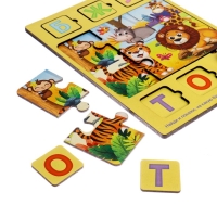 Пазл деревянный музыкальный &laquo;Найди букву&raquo;