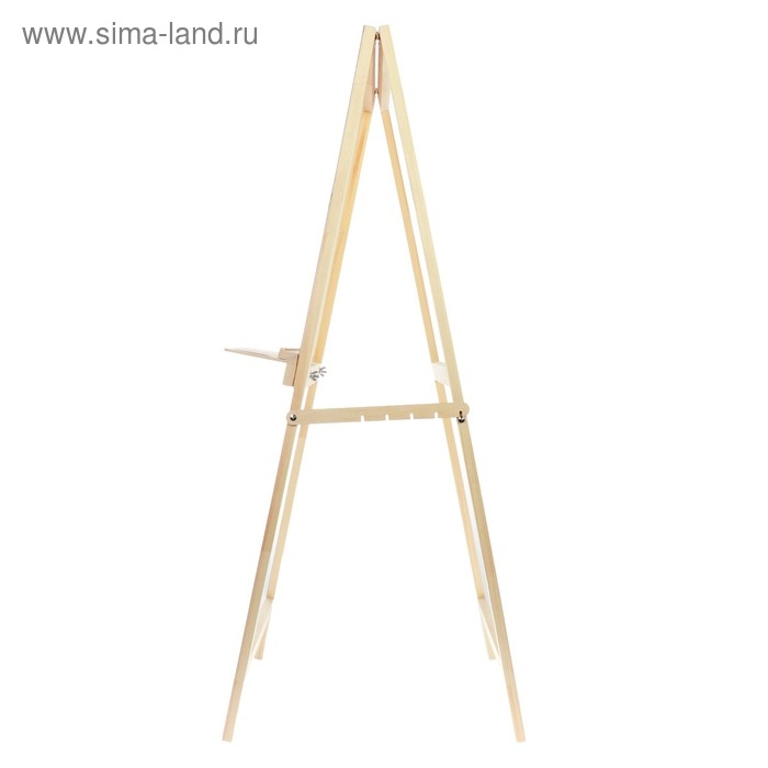 Мольберт тип &laquo;Хлопушка&raquo;, 100 х 50 х 55 см, планшет 50 х 50 см, полка с двумя подстаканниками, неокрашенное дерево, Calligrata