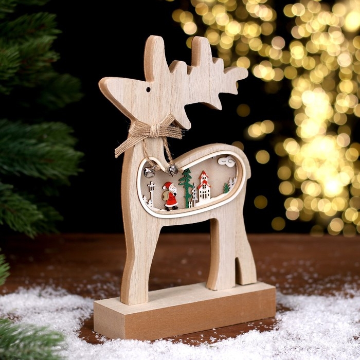 Новогодний декор с подсветкой &laquo;Олень&raquo; 15 &times; 5 &times; 23,5 см