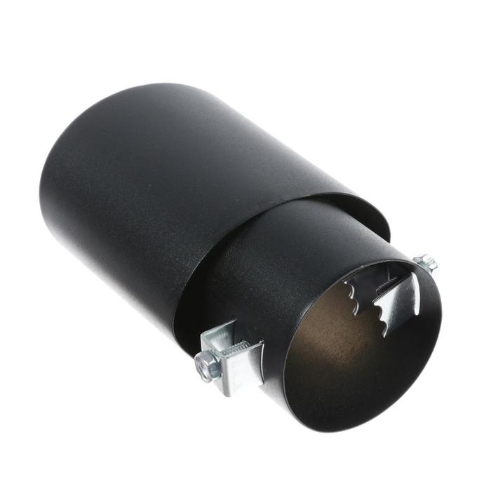 Насадка на глушитель 14&times;8.5 см, посадочный 64 мм, черный мат