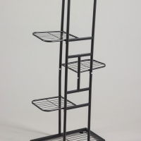 Подставка для цветов Greengo, 5 полок, 44 &times; 22 &times; 95 см, напольная, металл, тёмно-серая