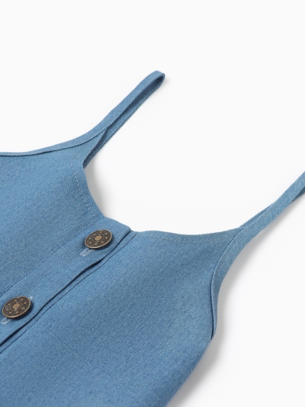 Сарафан для девочки MINAKU: Jeans collection, цвет голубой, рост 98 см