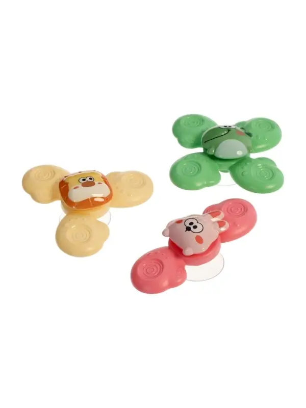 Спиннеры на присосках, 3 шт в наборе, зверушки