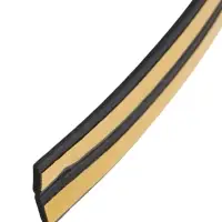 Уплотнитель резиновый ТУНДРА, профиль I, размер 9х2 мм, черный, в упаковке 10 м