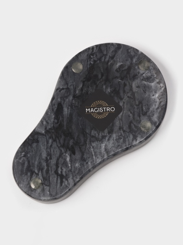 Подставка под ложку из мрамора "Marble", цвет черный