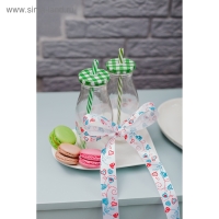 Бутыль стеклянная с крышкой и трубочкой «Лаконичность», 300 мл, 6,5×15,5 см, цвет МИКС Бутыль стеклянная с крышкой и трубочкой «Лаконичность», 300 мл, 6,5×15,5 см, цвет МИКС