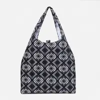 Сумка хозяйственная на кнопке, складная, цвет чёрный