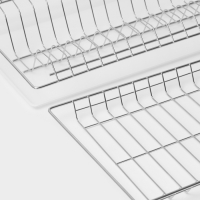 Комплект посудосушителей с поддоном для шкафа 60 см, 56,5&times;25,6 см, цинк