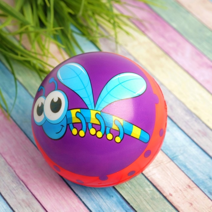 Мяч мягкий &laquo;Насекомые&raquo;, 10 см, виды МИКС