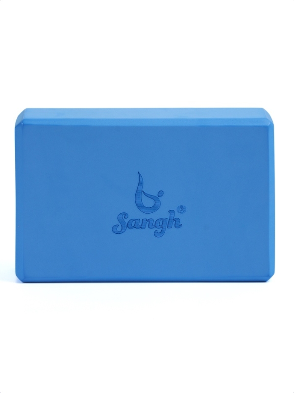 Блок для йоги 23 х 15 х 7,5 см, вес 120 гр, цвет синий
