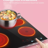 Электрическая варочная панель CEH621 4 конфорки, расширение