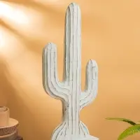 Сувенир &laquo;Кактус&raquo;, 24&times;9&times;54 см, дерево, голубой