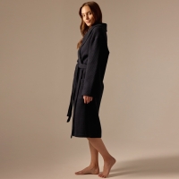 Халат вафельный женский SL HOME: Basic "Дарк Маре", размер L, 100% хлопок, 300 г/м2 Халат вафельный женский SL HOME: Basic "Дарк Маре", размер L, 100% хлопок, 300 г/м2