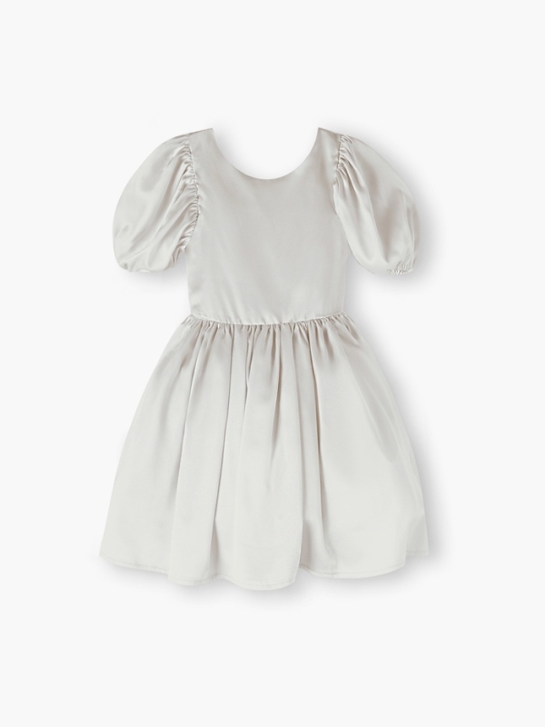 Платье нарядное детское MINAKU: PartyDress, молочное, рост 122 см