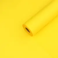 Пленка для цветов, матовая, желтая, 0,57 х 30 м &plusmn;5 %, 65мкм
