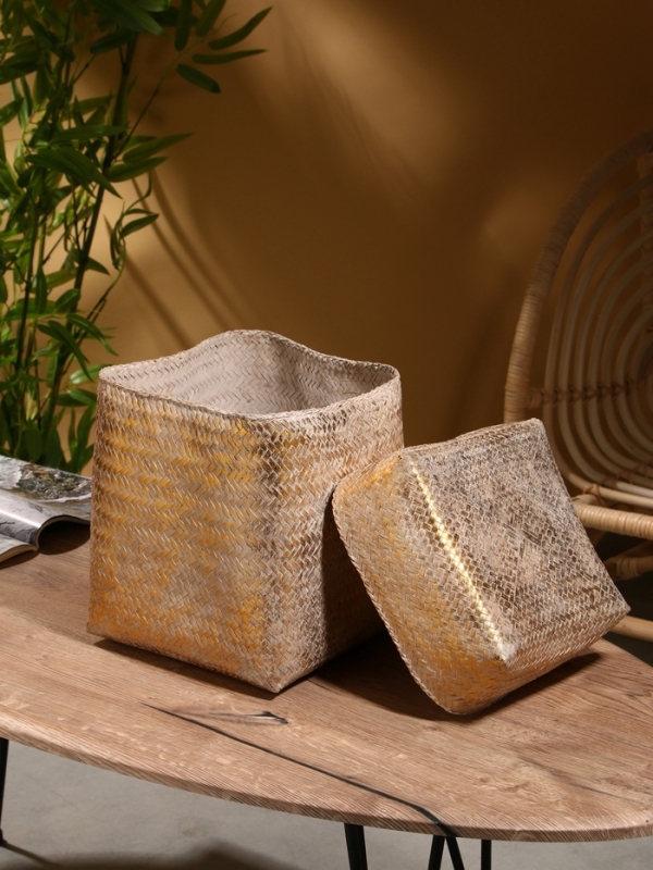 Корзинка плетеная "Аварис" 24х24х28 см