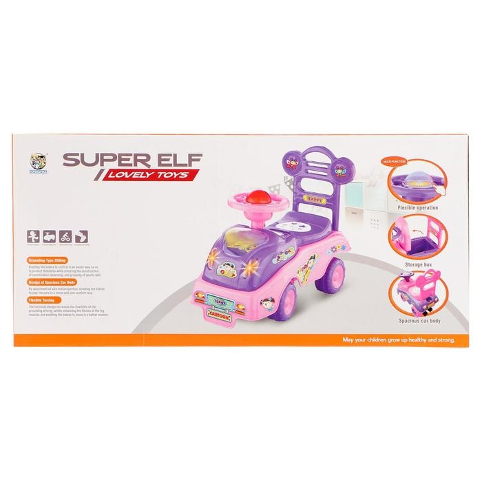 Толокар «Машинка для девочки», с музыкой, цвет розовый Толокар «Машинка для девочки», с музыкой, цвет розовый