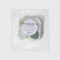 Спонжи для макияжа, набор - 4 шт, увеличиваются при намокании, цвет зелёный