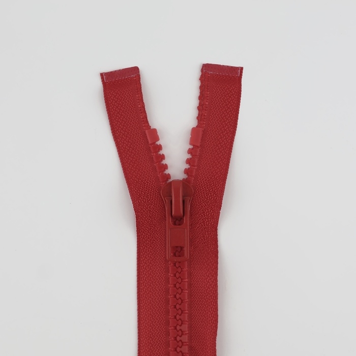 Молния &laquo;Трактор&raquo;, №8, разъёмная, 2 замка, замки автомат, 100 см, цвет красный