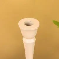 Подсвечник на 1 свечу "Бежевый" 10,5х10,5х30 см