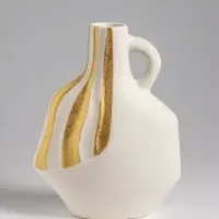 Ваза настольная керамика "Оделис" 21,5х16 см, белый