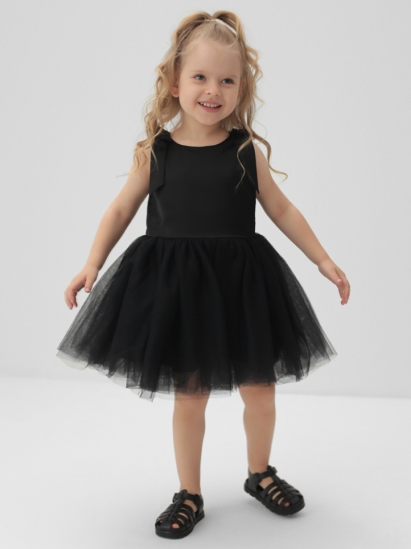 Платье нарядное детское MINAKU: PartyDress цвет чёрный, рост 122