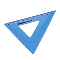 Треугольник 9 см ErichKrause "Pastel Bloom", 45&deg;, микс