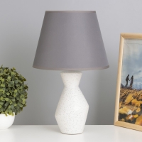 Лампа настольная "Рене" 1х40Вт Е14 серый 25х25х41см Лампа настольная "Рене" 1х40Вт Е14 серый 25х25х41см