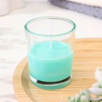 Свеча ароматическая в стекле 5х6см, яблоко Свеча ароматическая в стекле 5х6см, яблоко