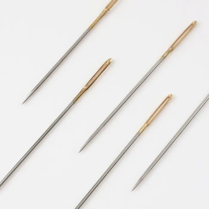 Иглы швейные для гобелена №18/22, d=1.15 мм, 4.2-4.6 см, с золотым ушком, 6 шт.