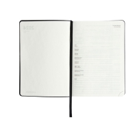 Ежедневник датированный 2024 A5 176 листов, deVENTE.Saltos, мягкая обложка из искусственной кожи, ляссе, кремовый блок 70 г/м2, чёрный Ежедневник датированный 2024 A5 176 листов, deVENTE.Saltos, мягкая обложка из искусственной кожи, ляссе, кремовый блок 70 г/м2, чёрный