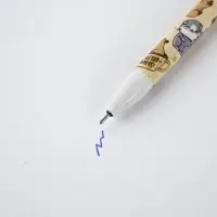 Ручка пластик пиши-стирай с колпачком "Капибара", синяя паста, гелевая 0,5 мм