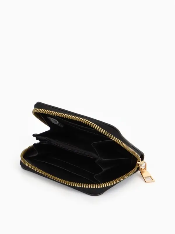 Кошелек дет 07-01-01 Июнь2547 единорог, 8,5*2,5*10,5 см, 2 отд+отд/молн, д/карт, черный