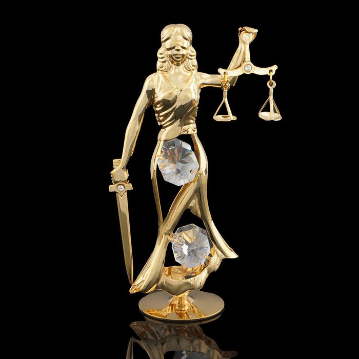 Сувенир &laquo;Фемида&raquo;, с кристаллами , 10,5 см